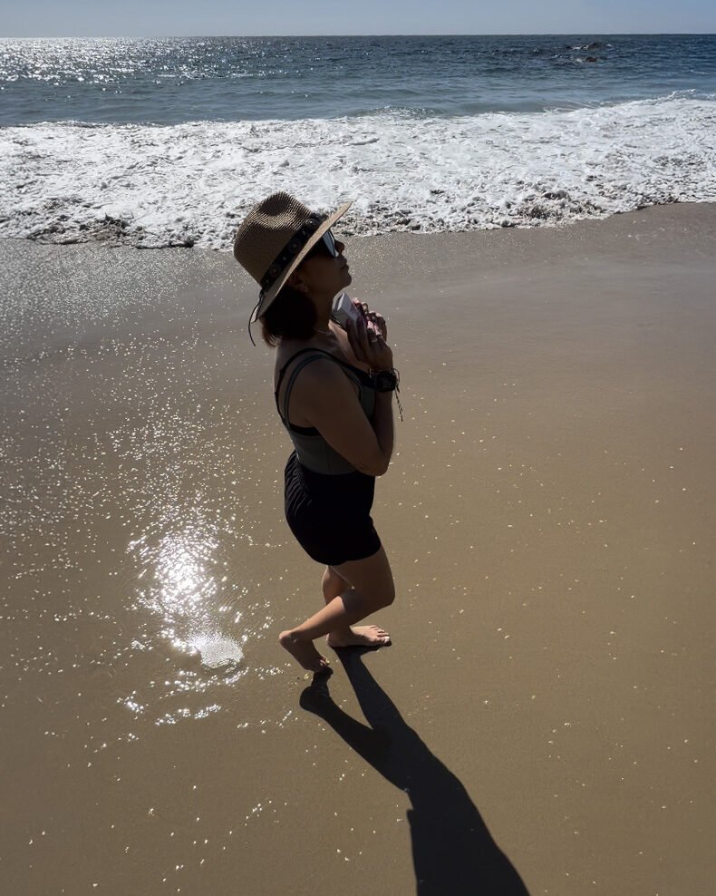 Cartas Angelical en la playa — mindfulness