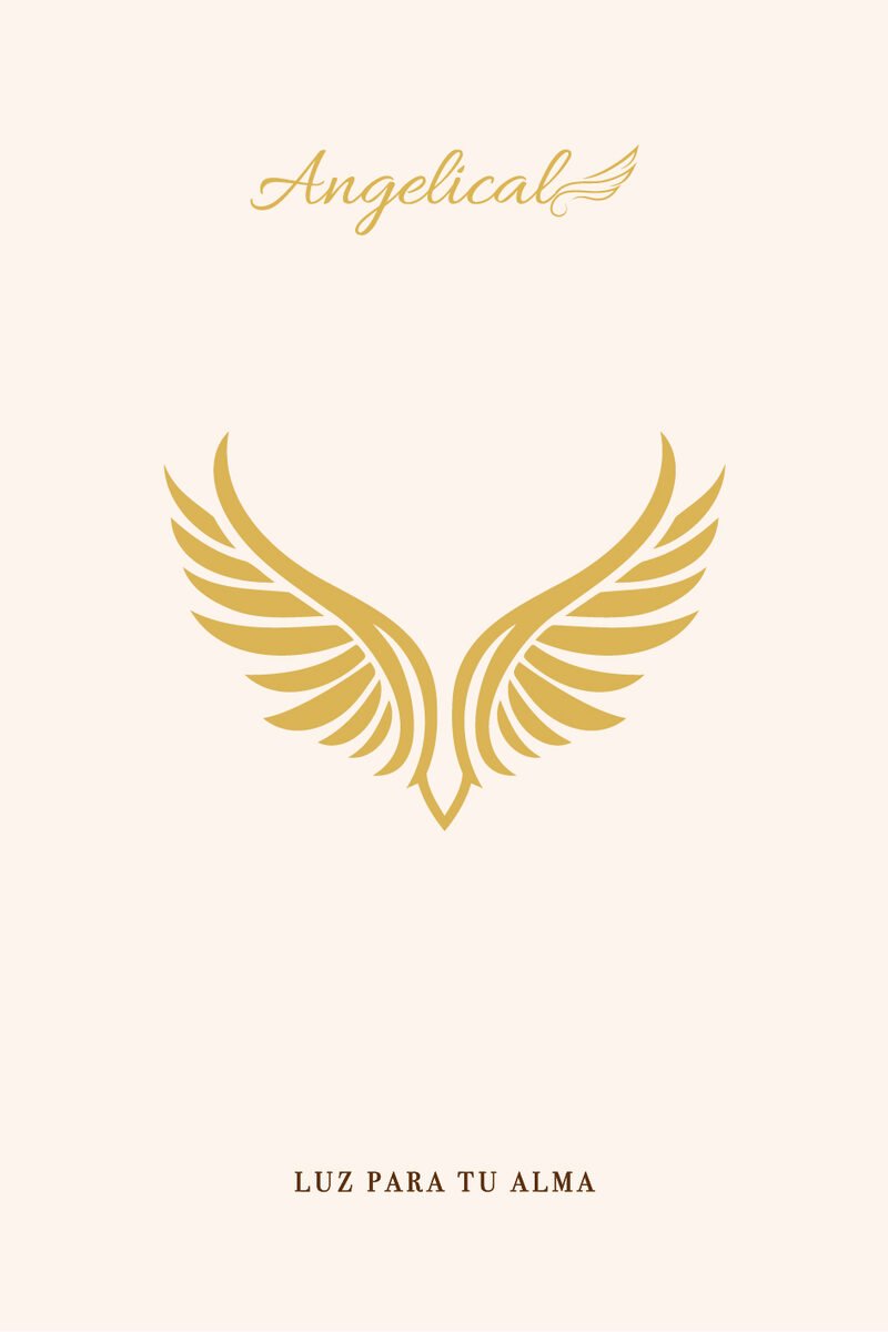 Reverso carta YO SOY Angelical — Alas doradas